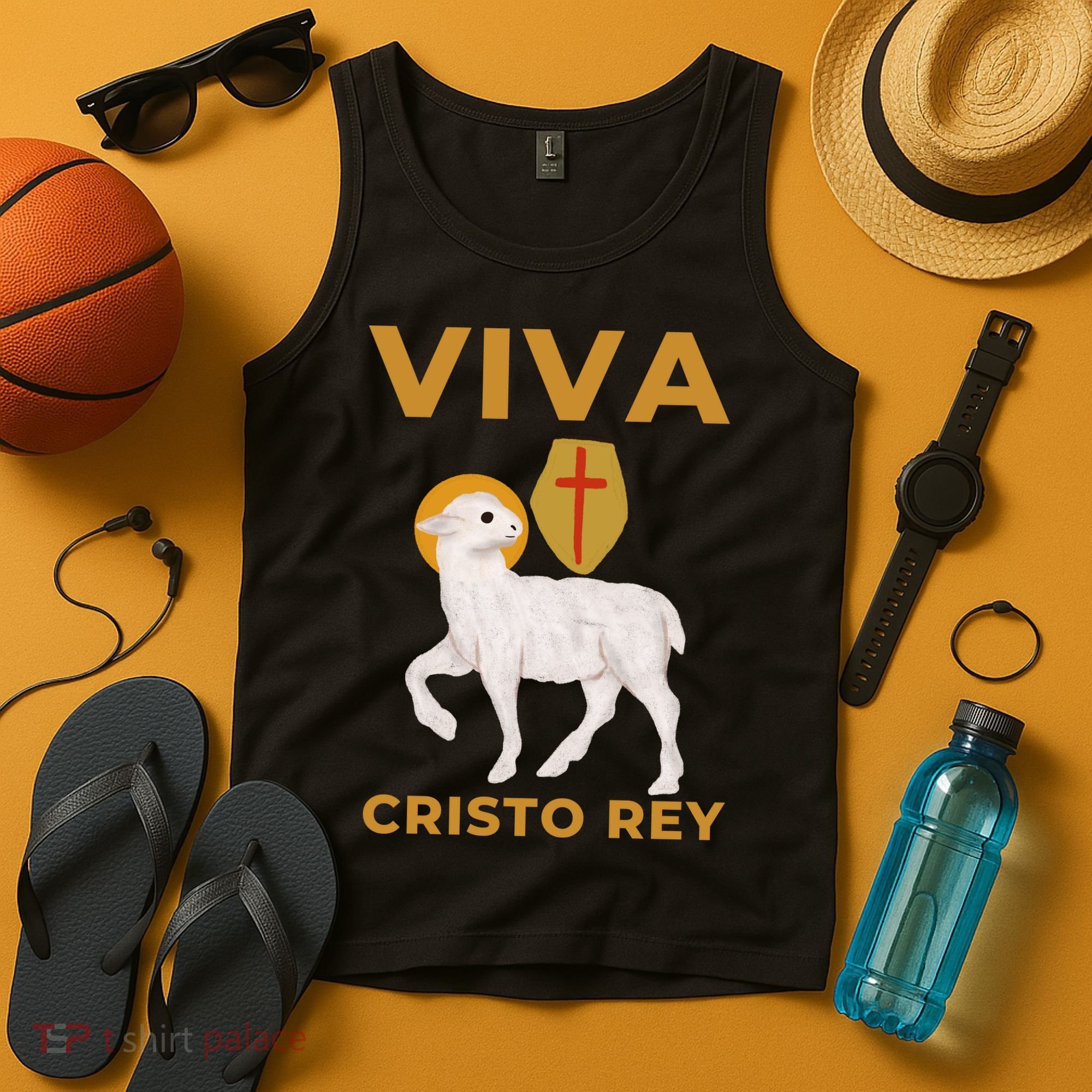 Viva Cristo Rey Roman Catholic Gift Tank Top