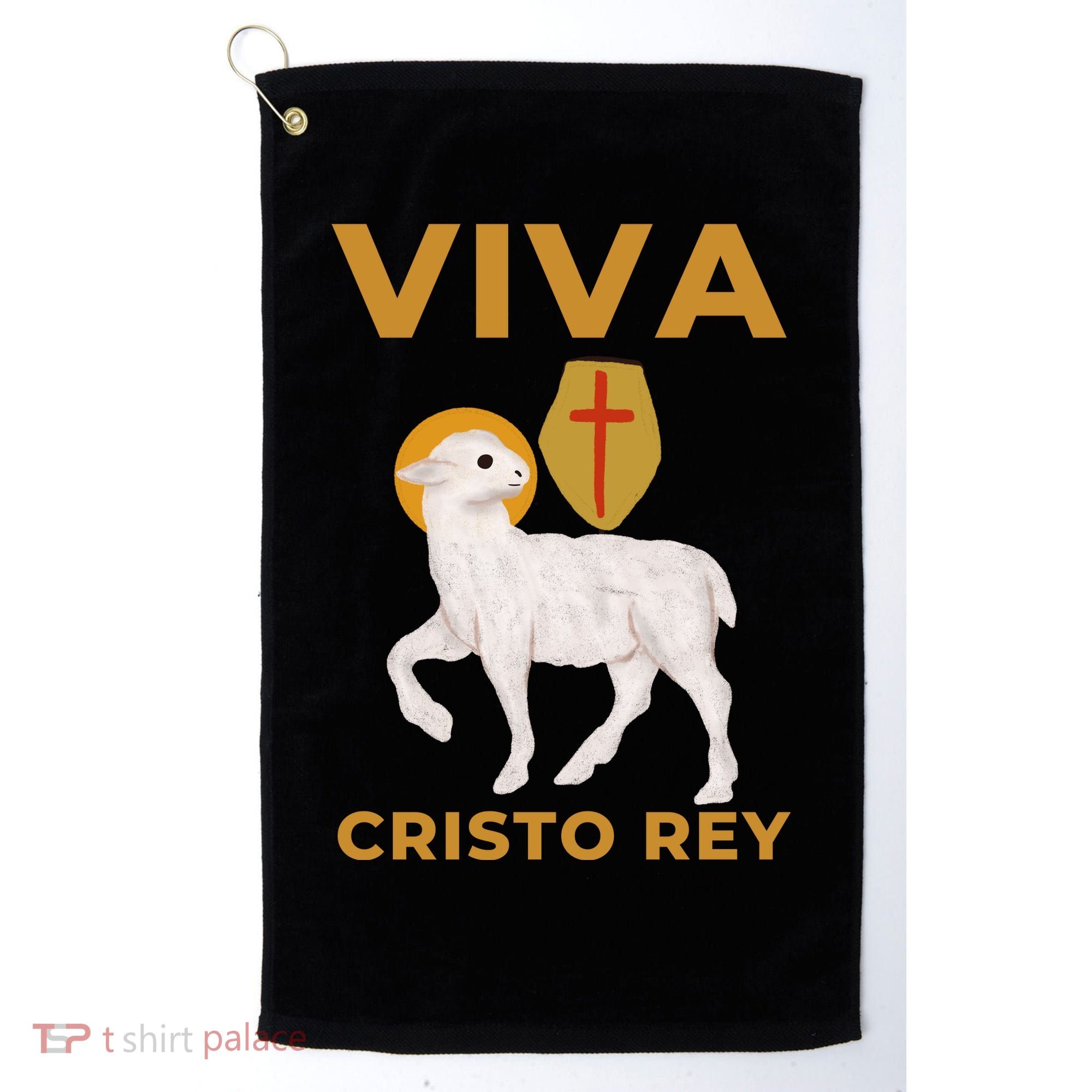 Viva Cristo Rey Roman Catholic Gift Golf Towel