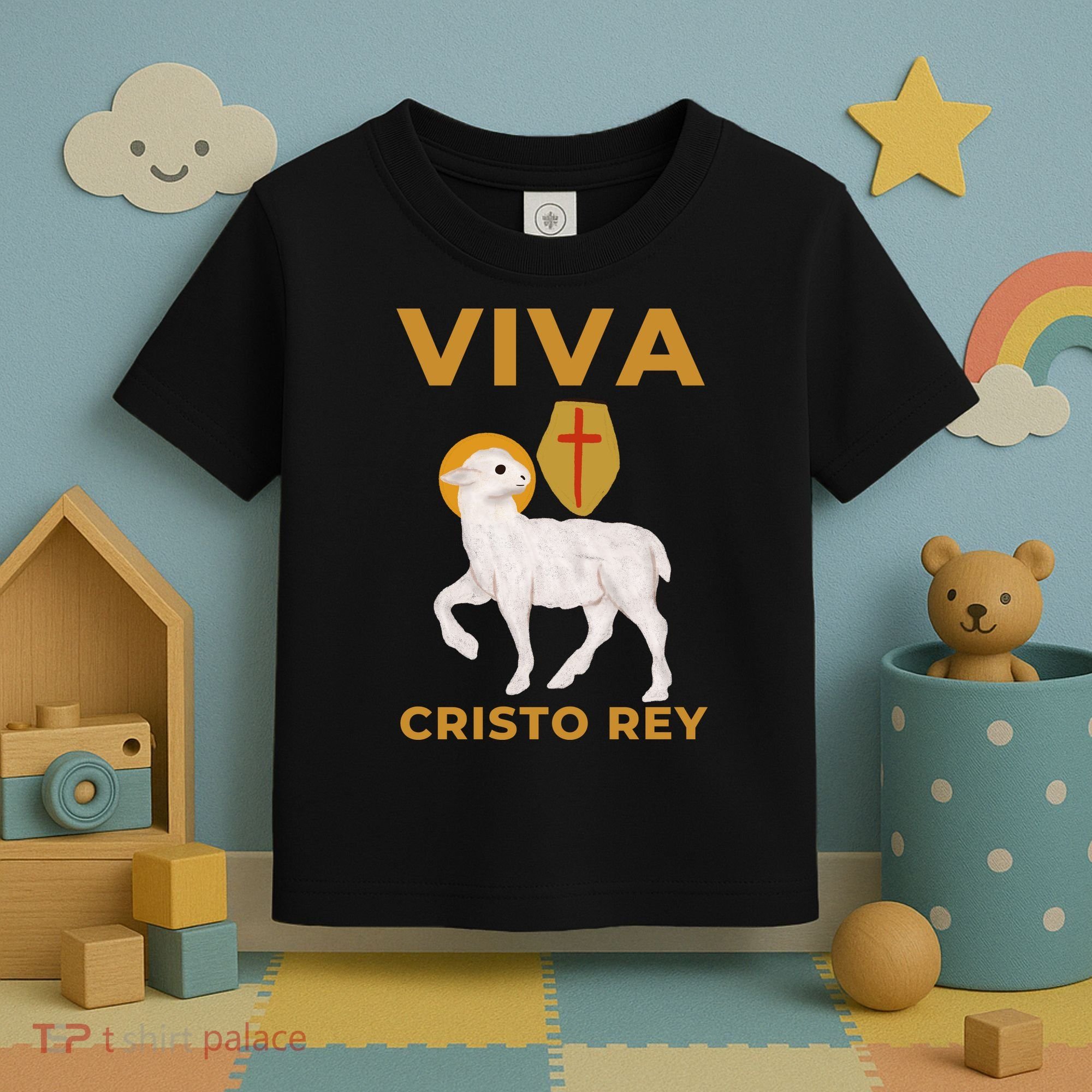 Viva Cristo Rey Roman Catholic Gift Toddler T-Shirt