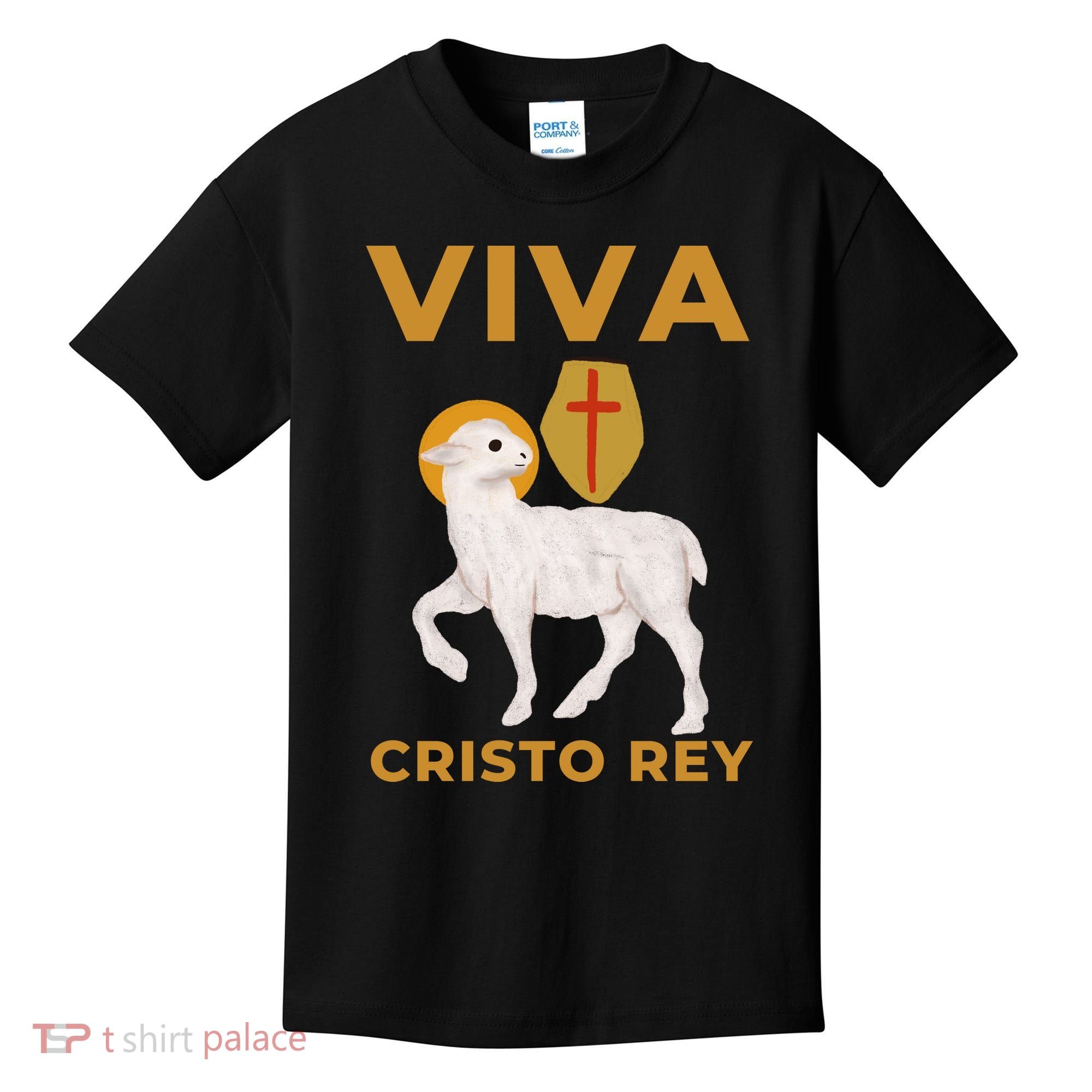 Viva Cristo Rey Roman Catholic Gift Kids T-Shirt