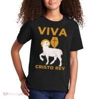 Viva Cristo Rey Roman Catholic Gift Kids T-Shirt thumb 2