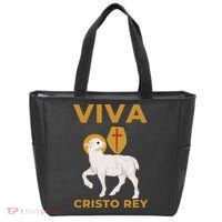 Viva Cristo Rey Roman Catholic Gift Tote Bag thumb 0