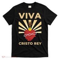Viva Cristo Rey Roman Catholic Gift T-Shirt thumb 0
