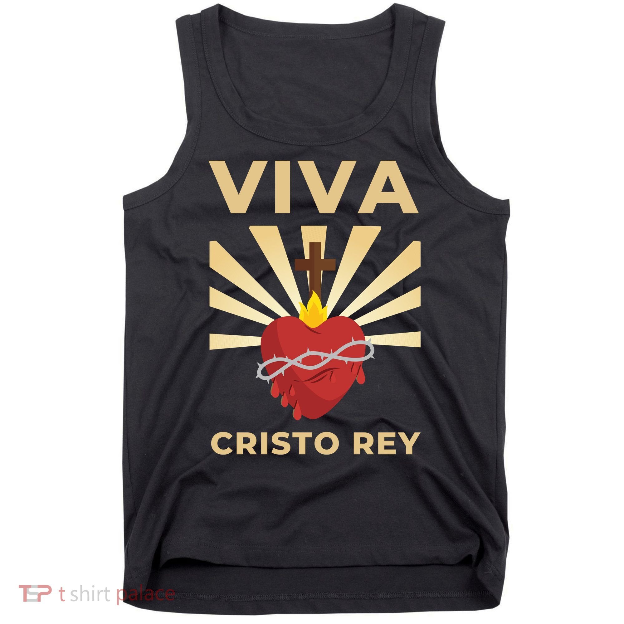 Viva Cristo Rey Roman Catholic Gift Tank Top