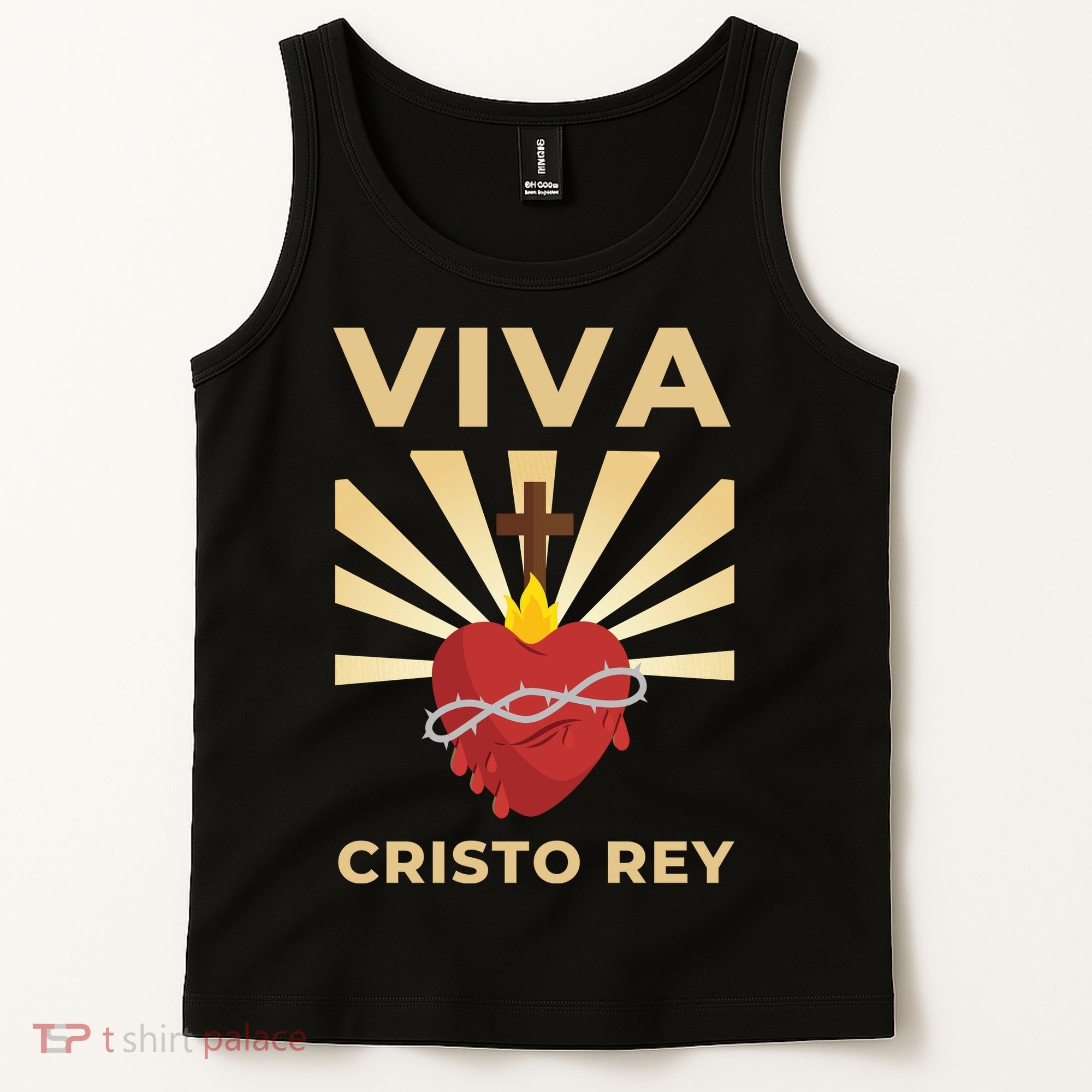 Viva Cristo Rey Roman Catholic Gift Tank Top