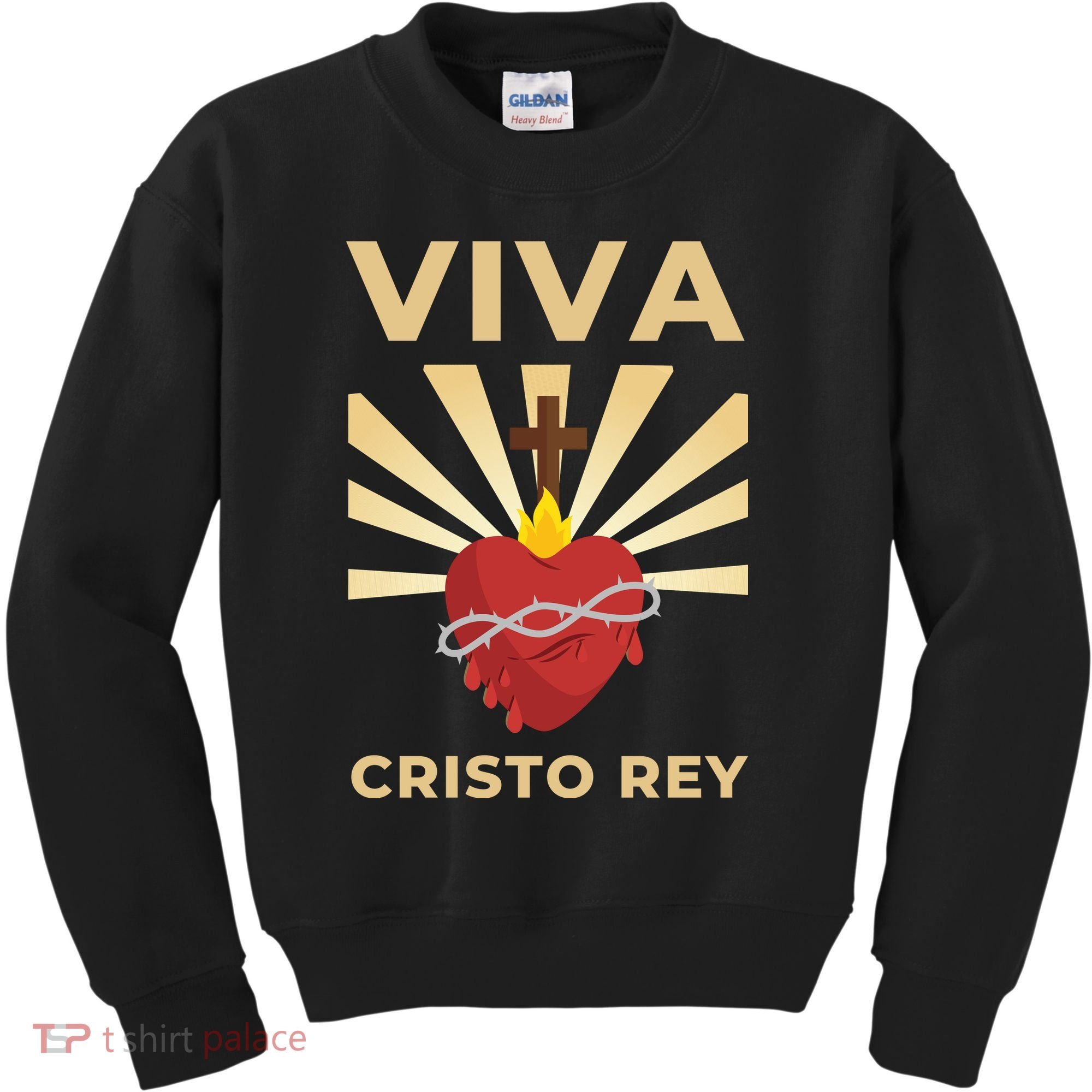 Viva Cristo Rey Roman Catholic Gift Kids Sweatshirt
