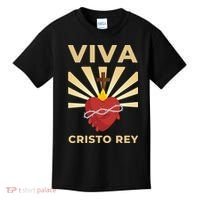 Viva Cristo Rey Roman Catholic Gift Kids T-Shirt thumb 0