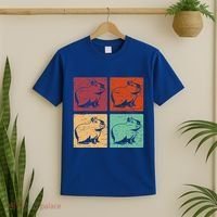 Vintage Capybara Rodent Animals Capybaras T-Shirt thumb 2