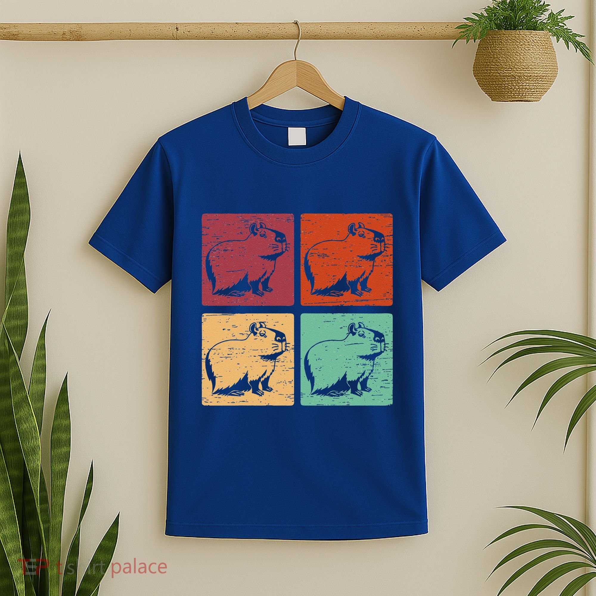 Vintage Capybara Rodent Animals Capybaras T-Shirt