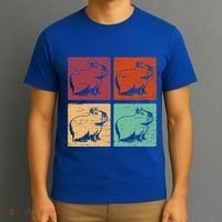 Vintage Capybara Rodent Animals Capybaras T-Shirt thumb 3