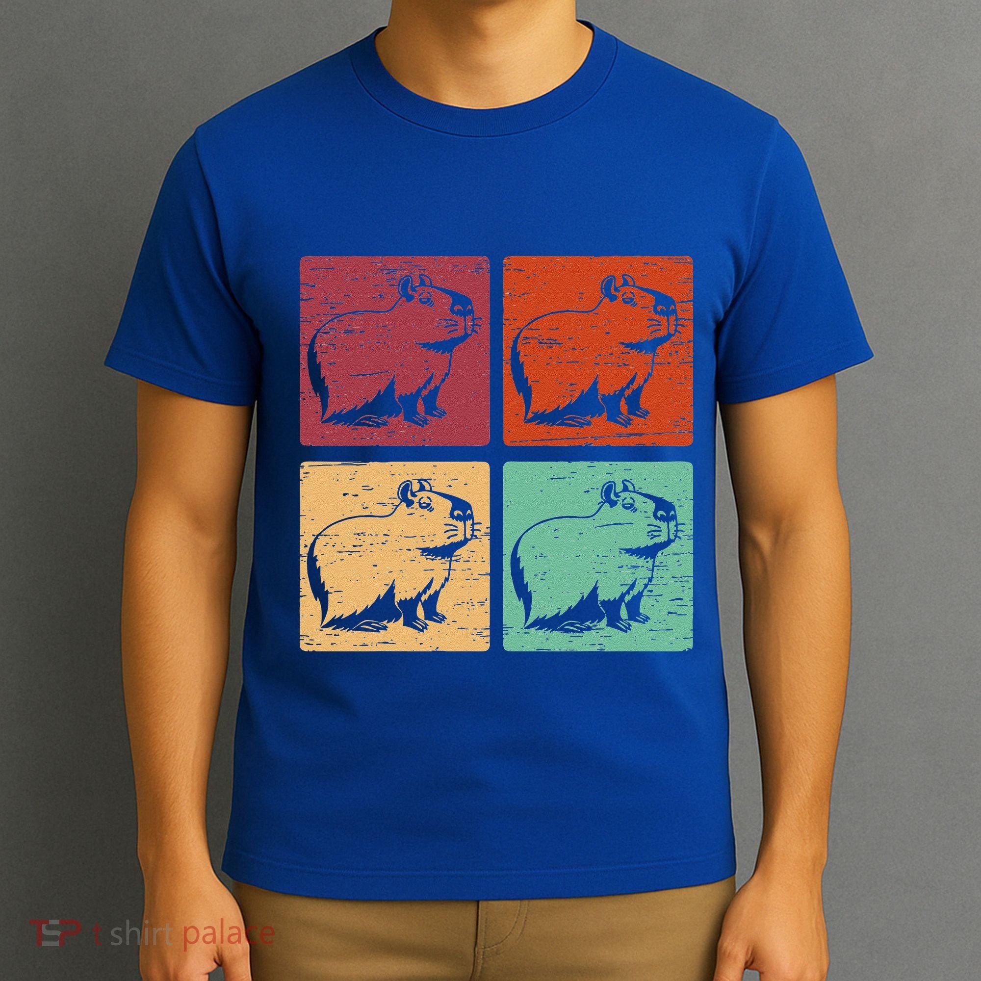 Vintage Capybara Rodent Animals Capybaras T-Shirt