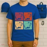 Vintage Capybara Rodent Animals Capybaras T-Shirt thumb 6