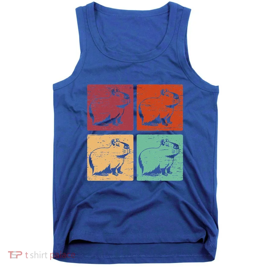 Vintage Capybara Rodent Animals Capybaras Tank Top
