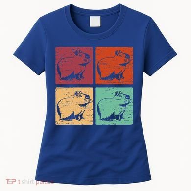 Vintage Capybara Rodent Animals Capybaras Women's T-Shirt