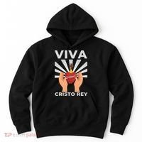 Viva Cristo Rey Roman Catholic Gift Hoodie thumb 0