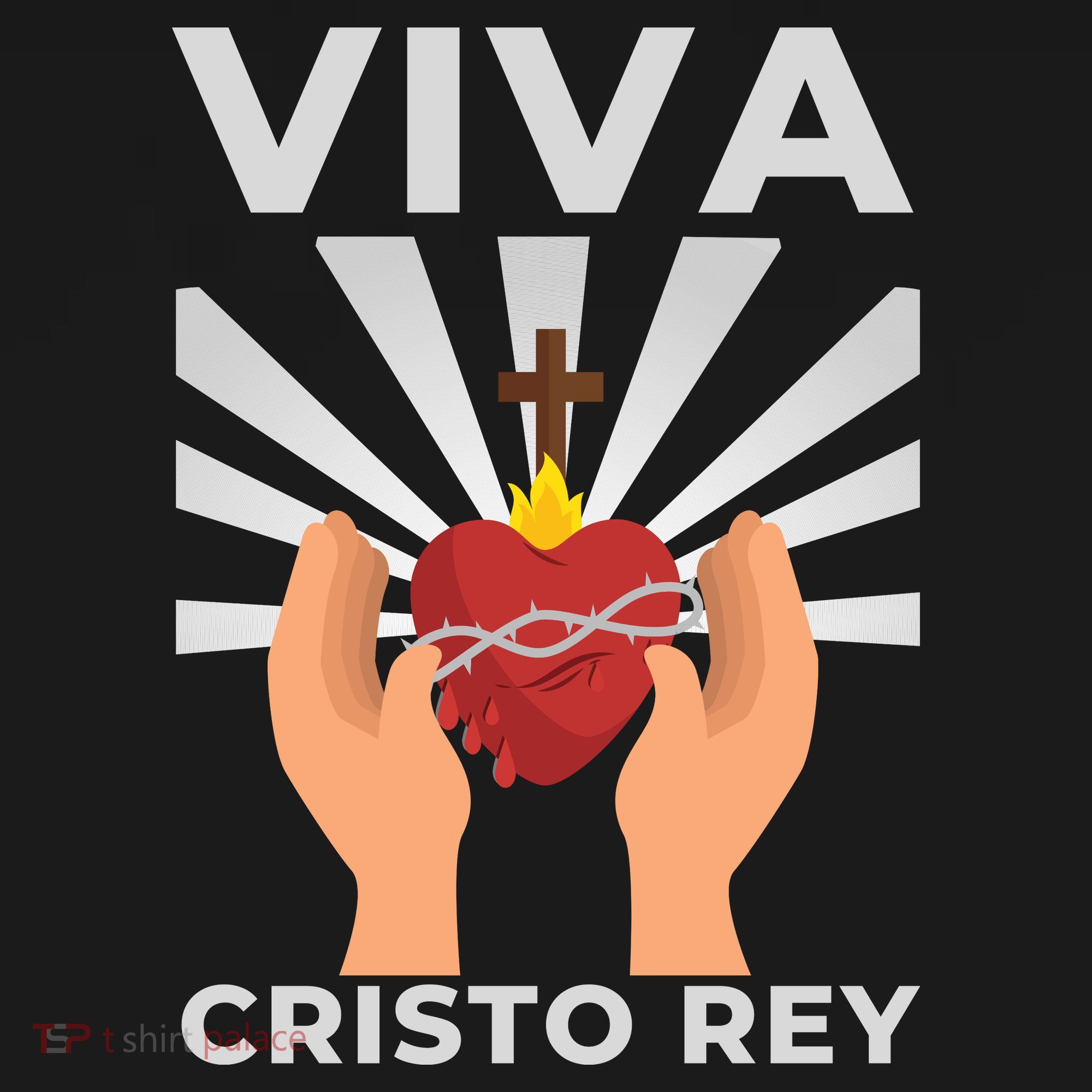 Viva Cristo Rey Roman Catholic Gift Long Sleeve Shirt