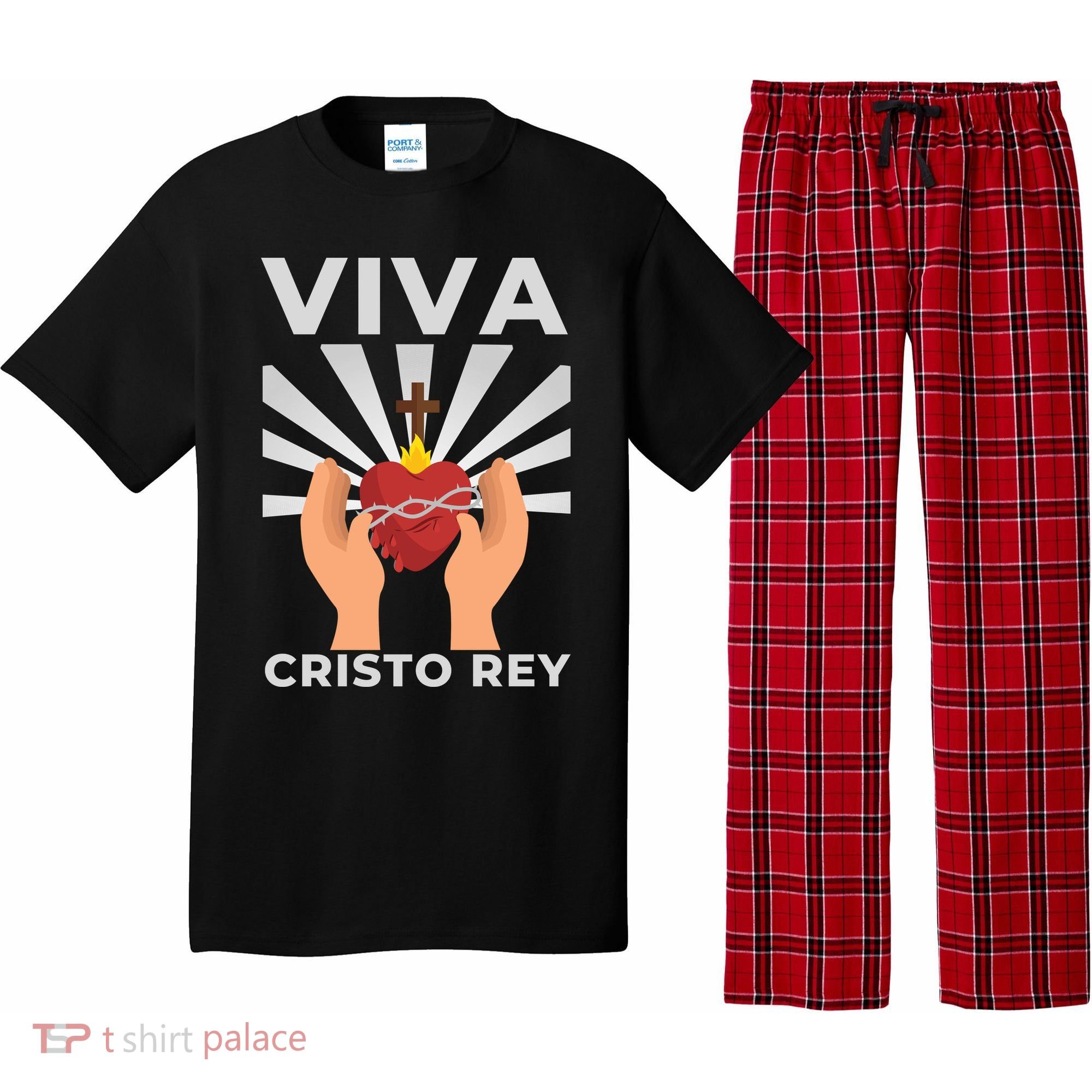 Viva Cristo Rey Roman Catholic Gift Pajama Set