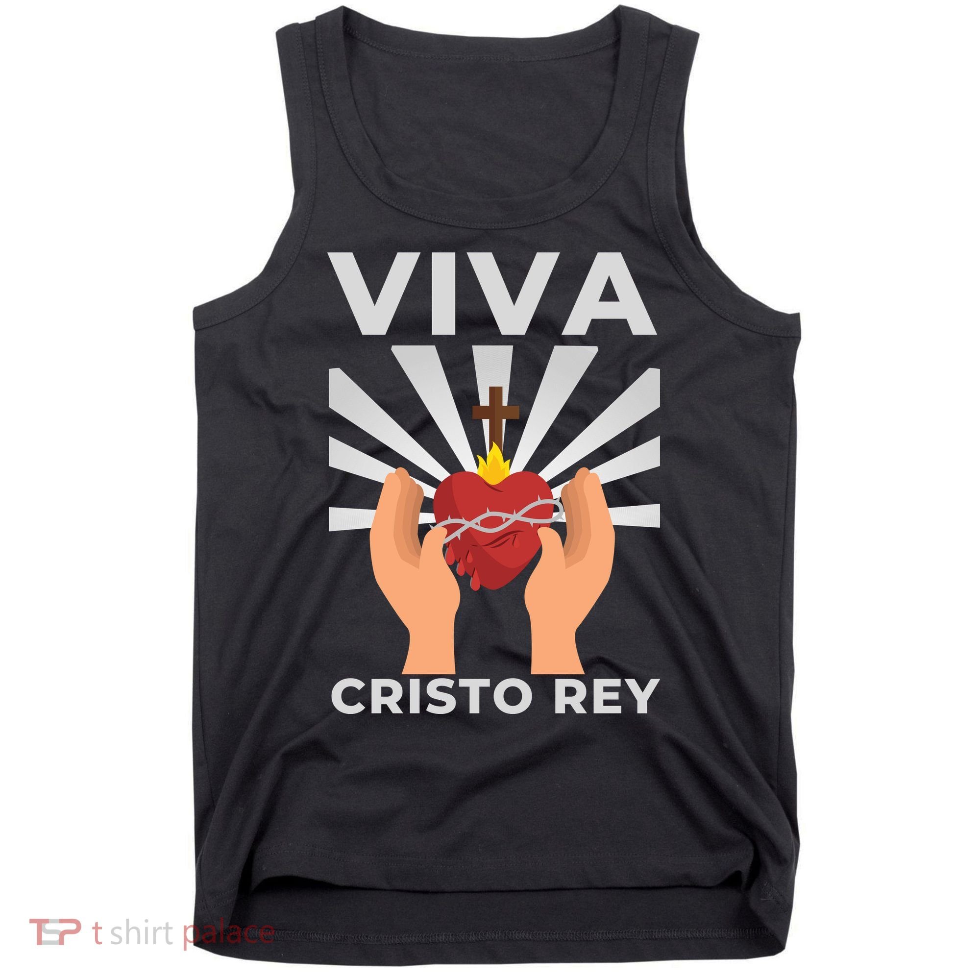 Viva Cristo Rey Roman Catholic Gift Tank Top