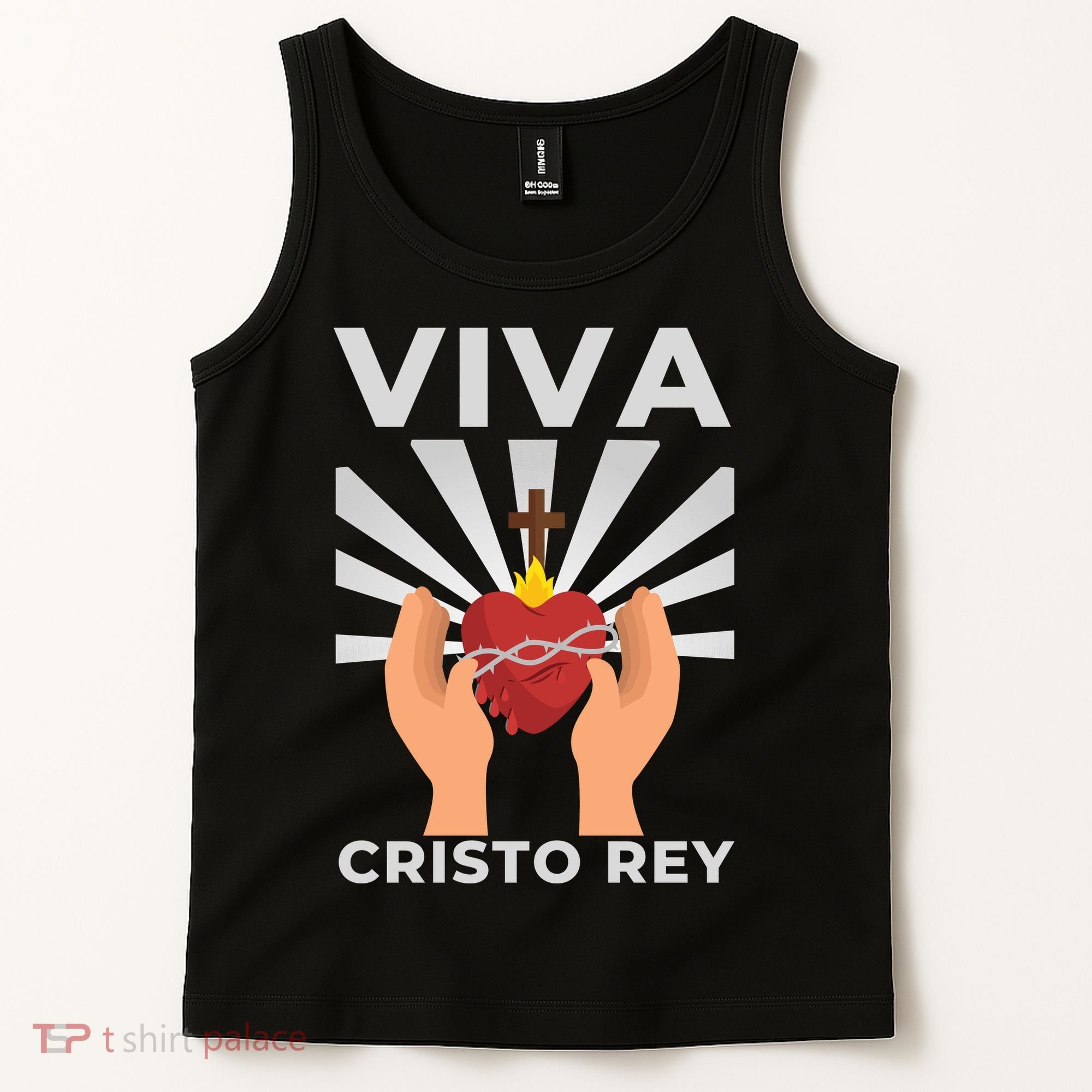 Viva Cristo Rey Roman Catholic Gift Tank Top