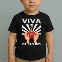 Viva Cristo Rey Roman Catholic Gift Toddler T-Shirt thumb 2