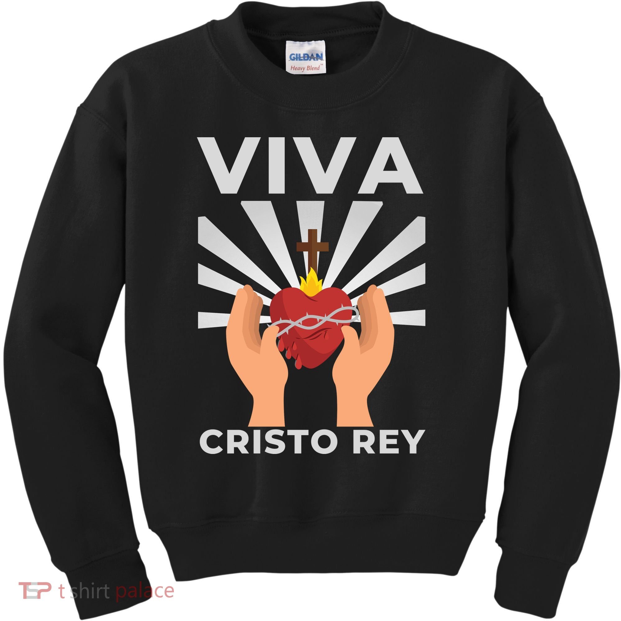 Viva Cristo Rey Roman Catholic Gift Kids Sweatshirt