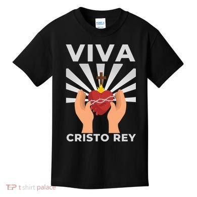 Viva Cristo Rey Roman Catholic Gift Kids T-Shirt