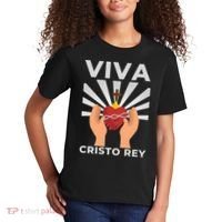 Viva Cristo Rey Roman Catholic Gift Kids T-Shirt thumb 2