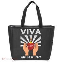 Viva Cristo Rey Roman Catholic Gift Tote Bag thumb 0