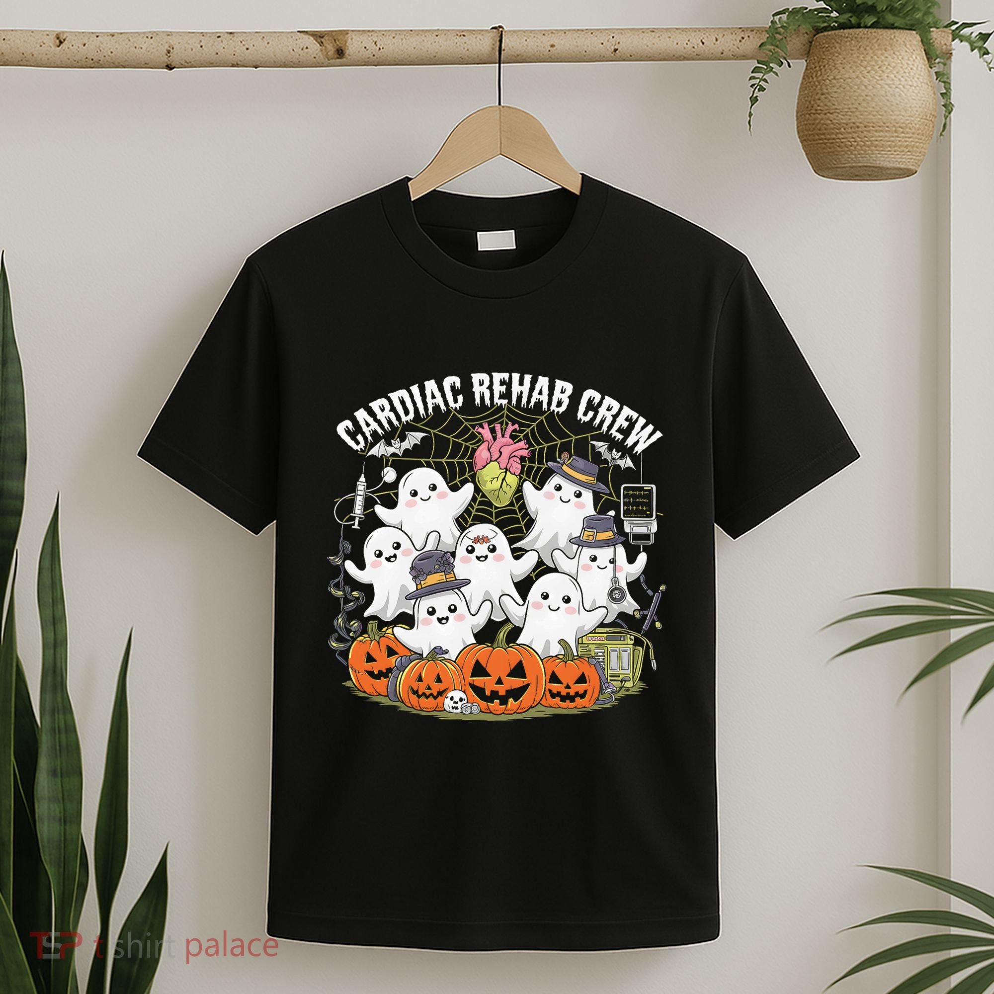 Vintage Cardiac Rehab Crew Rehab Nurse Spooky Halloween T-Shirt