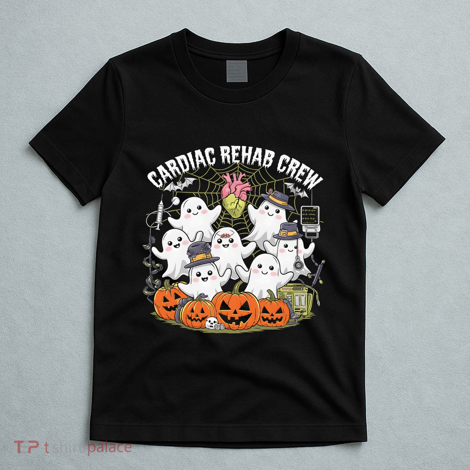 Vintage Cardiac Rehab Crew Rehab Nurse Spooky Halloween T-Shirt