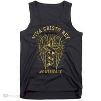 Viva Cristo Rey Roman Catholic Gift Tank Top thumb 0