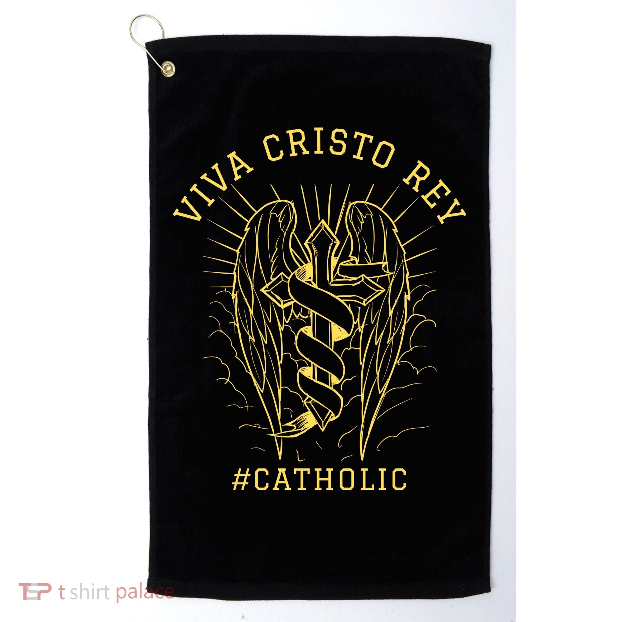 Viva Cristo Rey Roman Catholic Gift Golf Towel