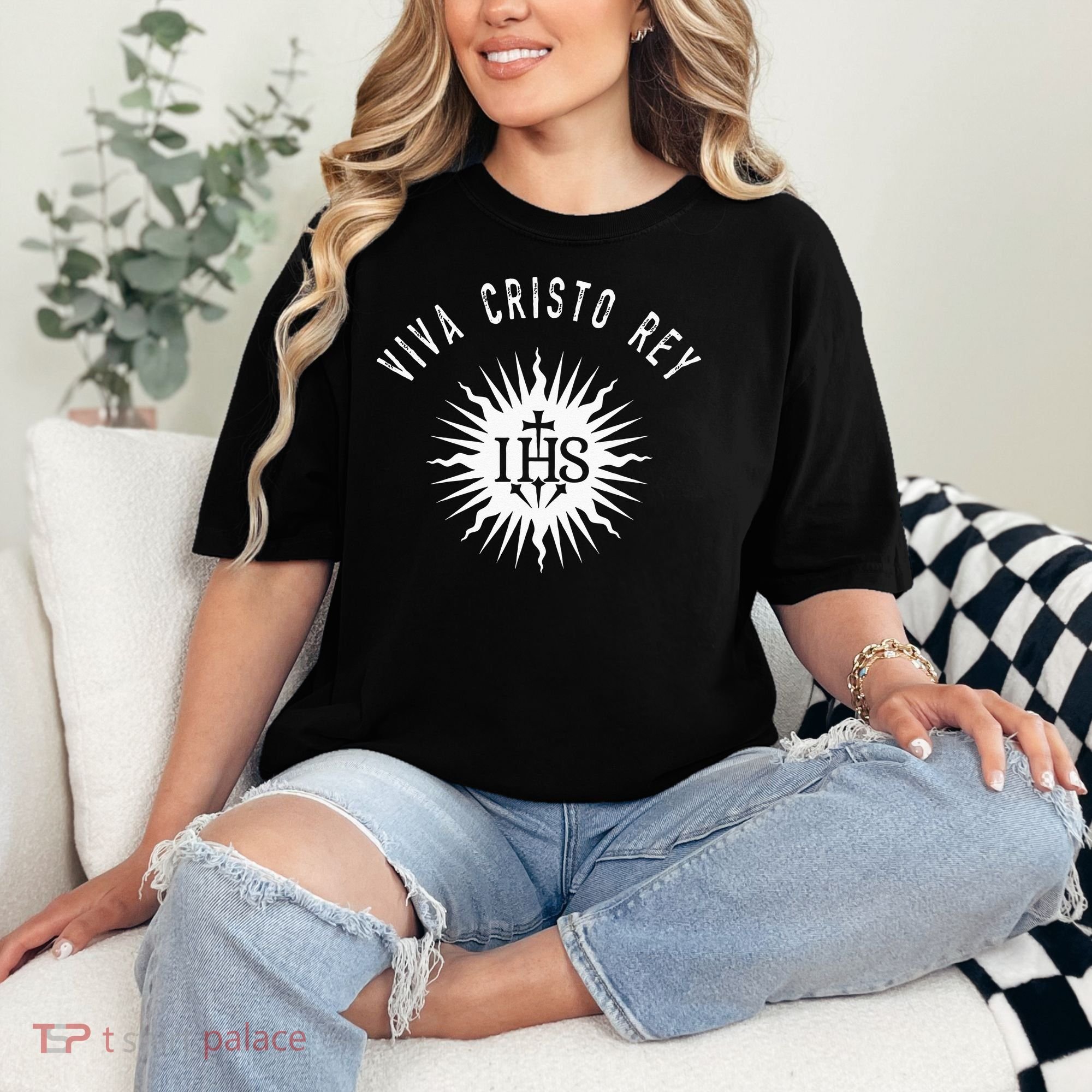 Viva Cristo Rey Roman Catholic Cristeros Comfort Colors T-Shirt
