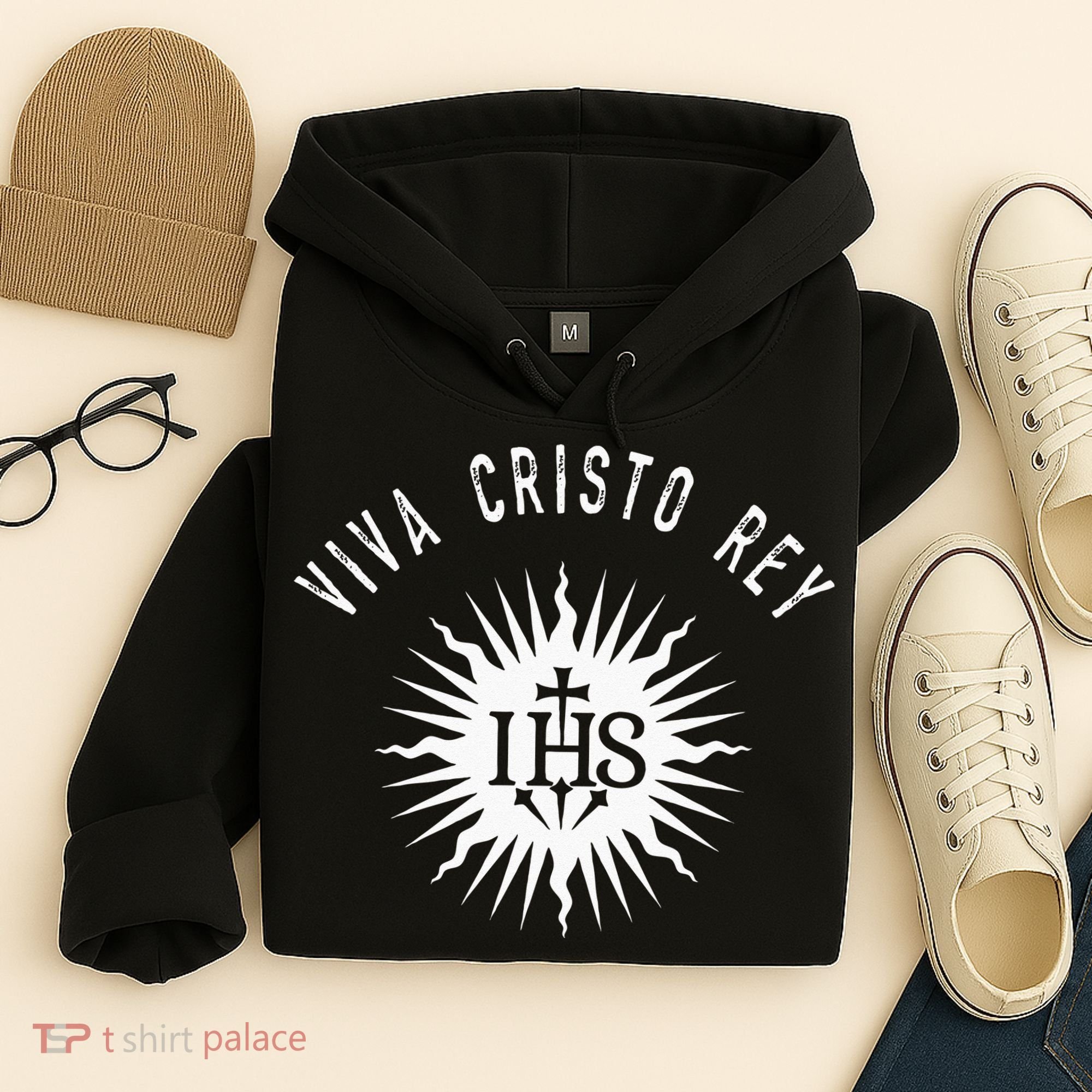 Viva Cristo Rey Roman Catholic Cristeros Hoodie