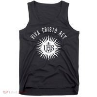 Viva Cristo Rey Roman Catholic Cristeros Tank Top thumb 0