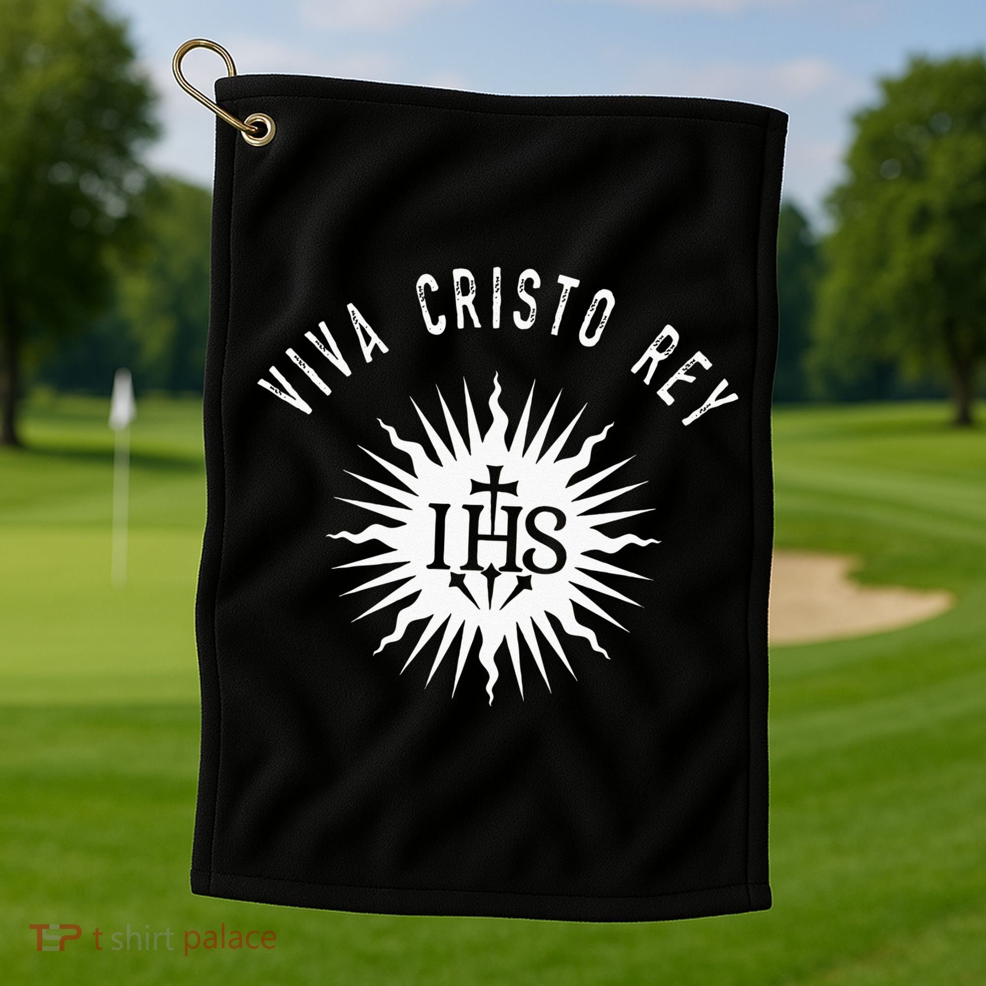 Viva Cristo Rey Roman Catholic Cristeros Golf Towel
