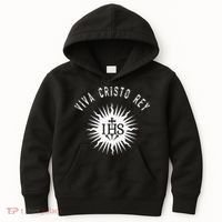 Viva Cristo Rey Roman Catholic Cristeros Kids Hoodie thumb 0