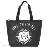 Viva Cristo Rey Roman Catholic Cristeros Tote Bag thumb 0