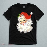 Vintage Christmas Santa Claus Face Old Fashioned T-Shirt thumb 5