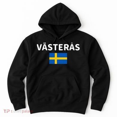 VäSteråS City Sweden Swedish Flag Hoodie