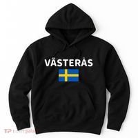VäSteråS City Sweden Swedish Flag Hoodie thumb 0