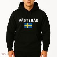 VäSteråS City Sweden Swedish Flag Hoodie thumb 2