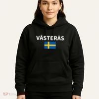 VäSteråS City Sweden Swedish Flag Hoodie thumb 5