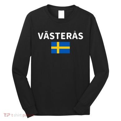 VäSteråS City Sweden Swedish Flag Long Sleeve Shirt