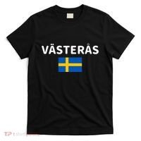 VäSteråS City Sweden Swedish Flag T-Shirt thumb 0