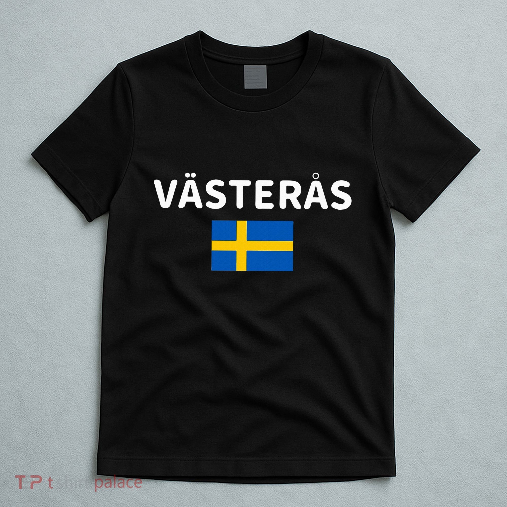 VäSteråS City Sweden Swedish Flag T-Shirt