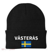 VäSteråS City Sweden Swedish Flag Beanie thumb 0