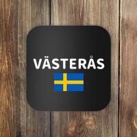 VäSteråS City Sweden Swedish Flag Coaster thumb 0