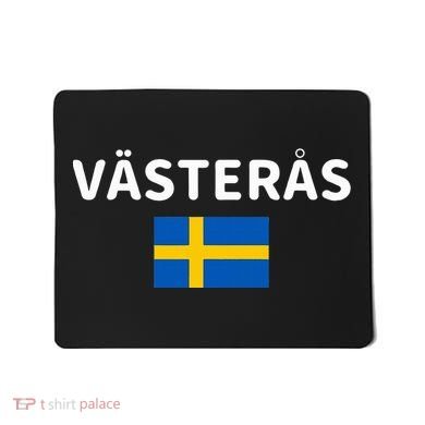 VäSteråS City Sweden Swedish Flag Mousepad