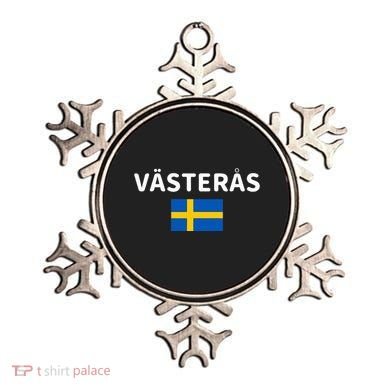 VäSteråS City Sweden Swedish Flag Ornament